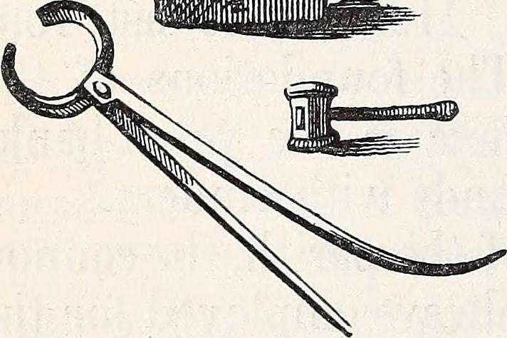 An Illustration of a old blacksmith tong.