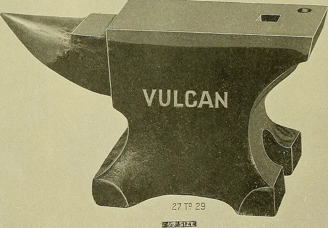 A drawing of a vulcan anvil