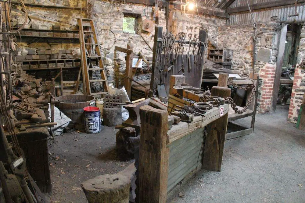 A blacksmith shop, photo courtesy of the south Australian history network