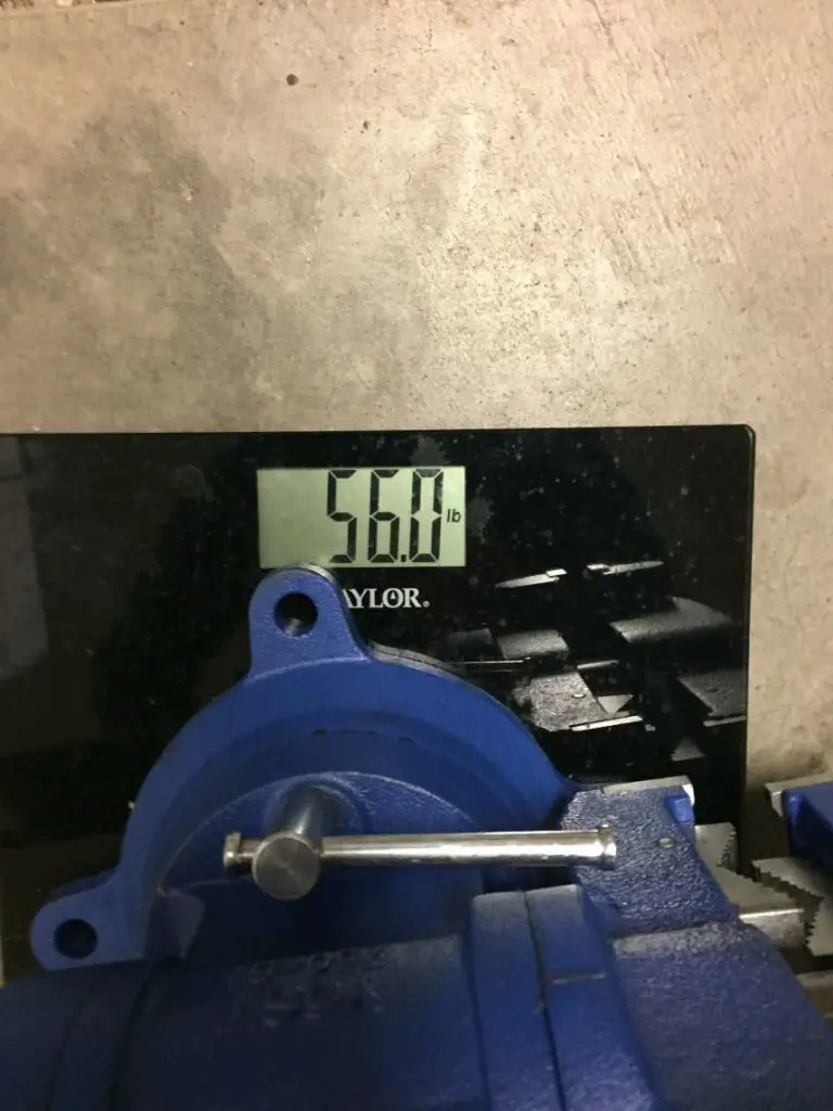 and image showing the weight of the YOST 750-DI Vice